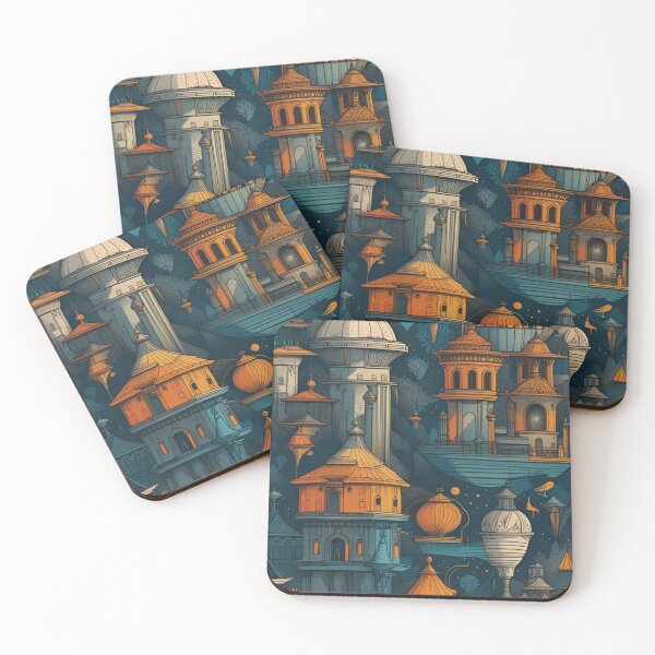 Item preview, pintura de ciudad designed and sold by norachiang.