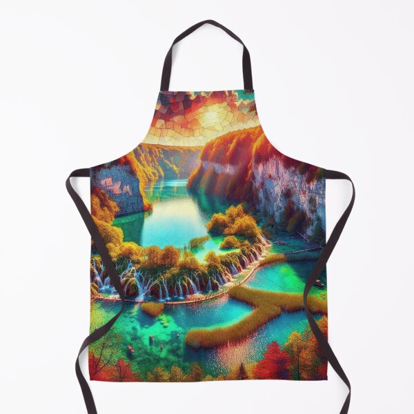 Item preview, Plitvice Lakes National Park, Croatia - Colorful Mosaic designed and sold by HausKatz.