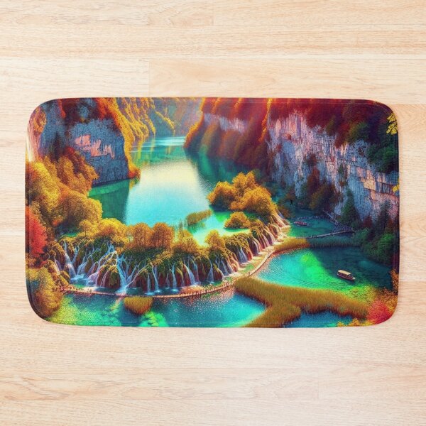 Item preview, Plitvice Lakes National Park, Croatia - Colorful Mosaic  designed and sold by HausKatz.