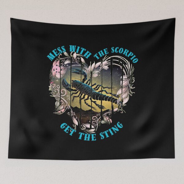 Item preview, Mess With The Scorpio, Get The Sting. scorpio birthday designed and sold by ZodiacWonders.