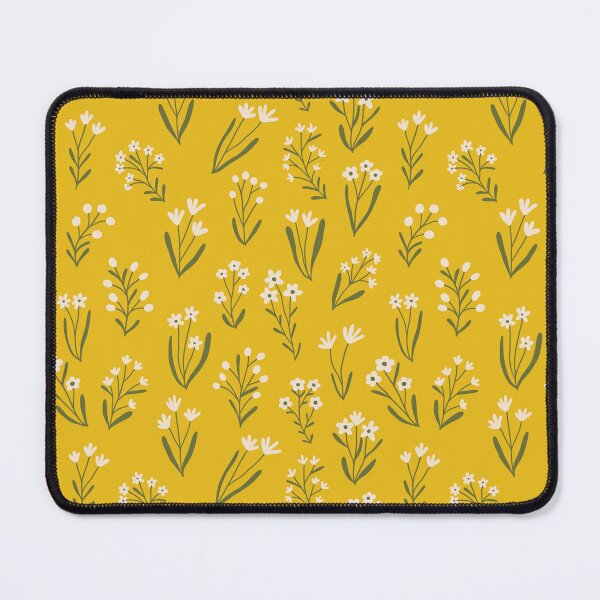 Item preview, Tiny flowers - Mustard yellow designed and sold by Illustrated by Nat.