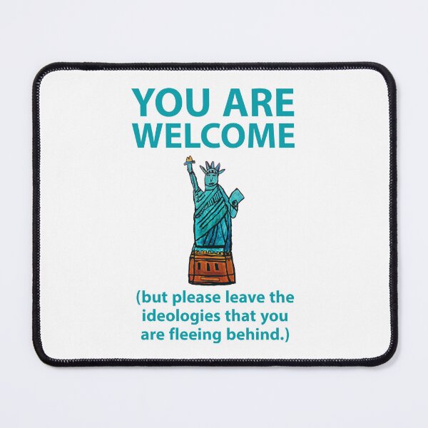 Item preview, You are welcome but… funny Statue of Liberty design designed and sold by Rachel the Artist .