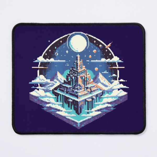 Item preview, Castle in the sky pixel art designed and sold by Mich Designs.