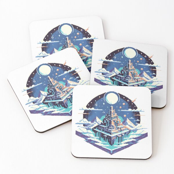 Item preview, Castle in the sky pixel art designed and sold by Mich Designs.