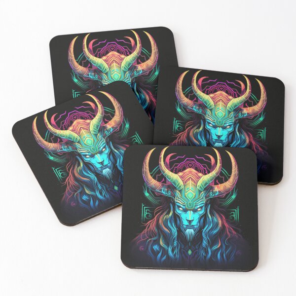 Item preview, Goat God Neon Pop Art 1 designed and sold by AstroRisq.