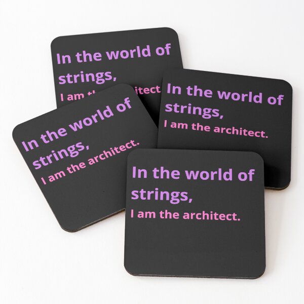Item preview, In the world of strings, I am the architect. designed and sold by Mihuk.
