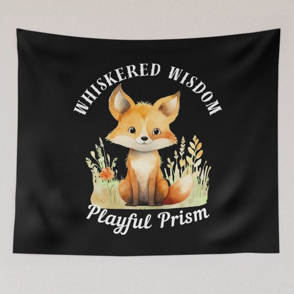 Item preview, Whiskered Wisdom, Playful Prism designed and sold by FoxVibes.
