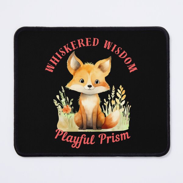 Item preview, Whiskered Wisdom, Playful Prism. fox head designed and sold by FoxVibes.