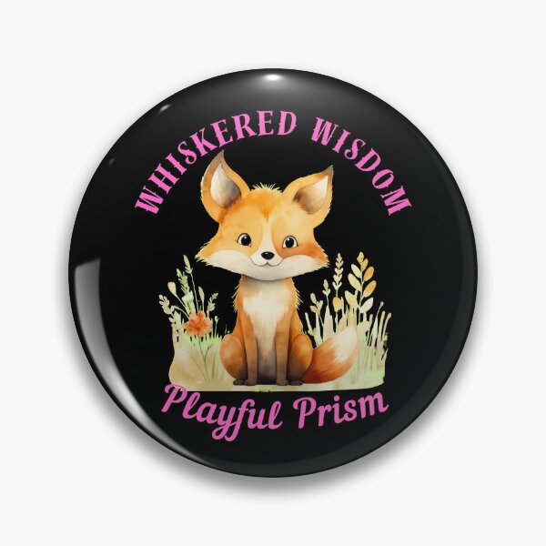 Item preview, Whiskered Wisdom, Playful Prism. cool fox designed and sold by FoxVibes.