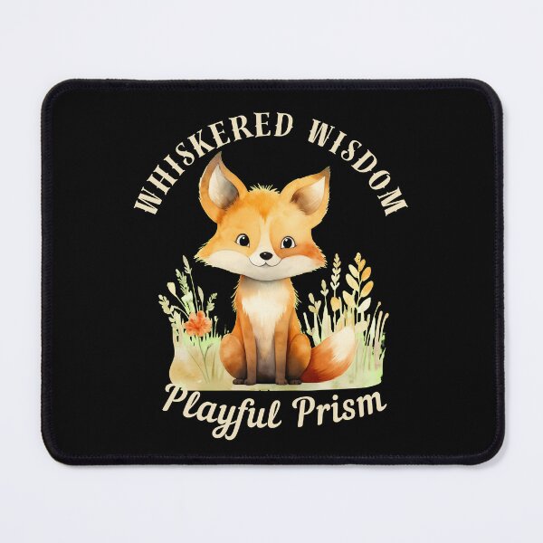 Item preview, Whiskered Wisdom, Playful Prism. realistic fox designed and sold by FoxVibes.