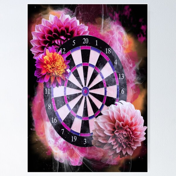 Flamingo Pink Dart Board