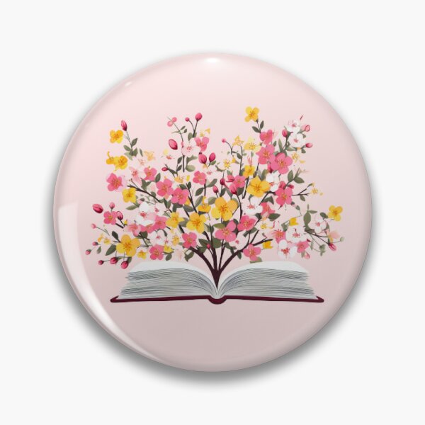 Item preview, Cute book with flowers sticker designed and sold by Yu-Future.