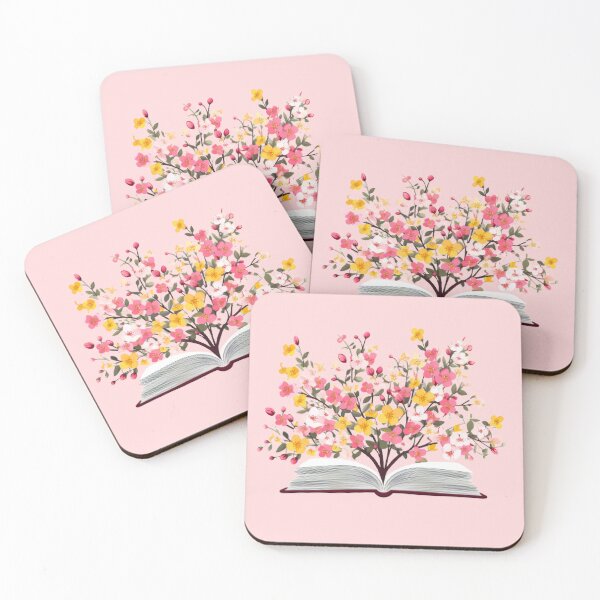 Item preview, Cute book with flowers sticker designed and sold by Yu-Future.