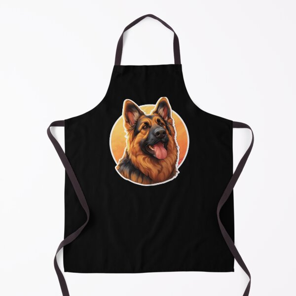 Item preview, German Shepherd Happy Sticker with Golden Halo designed and sold by KazzasKorner.