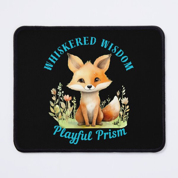 Item preview, Whiskered Wisdom, Playful Prism. vintage fox designed and sold by FoxVibes.