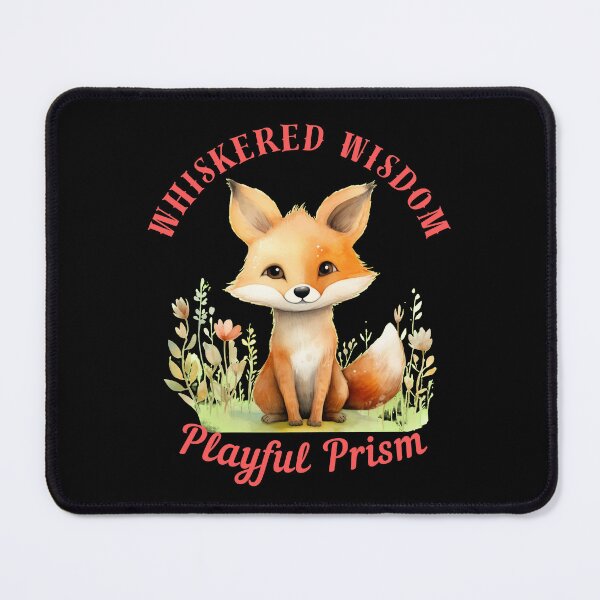 Item preview, Whiskered Wisdom, Playful Prism. retro fox designed and sold by FoxVibes.