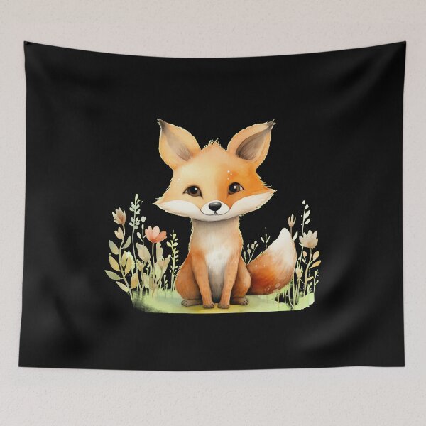 Artikelvorschau, Fuchs-Aquarell entworfen und verkauft von FoxVibes.