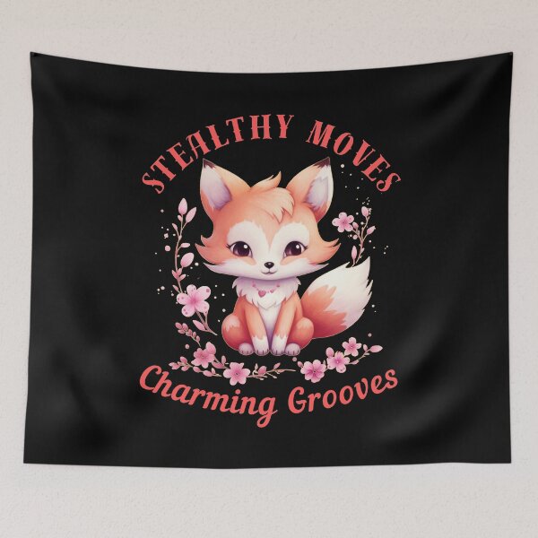 Item preview, Stealthy Moves, Charming Grooves. retro fox designed and sold by FoxVibes.