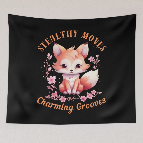 Item preview, Stealthy Moves, Charming Grooves. fox watercolor designed and sold by FoxVibes.