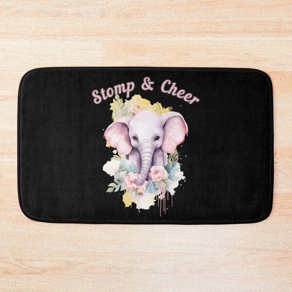 Item preview, Stomp and Cheer. elephant head designed and sold by ElephantVibes.