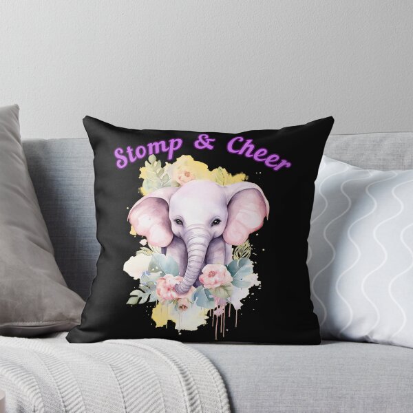 Item preview, Stomp and Cheer. elephant face designed and sold by ElephantVibes.