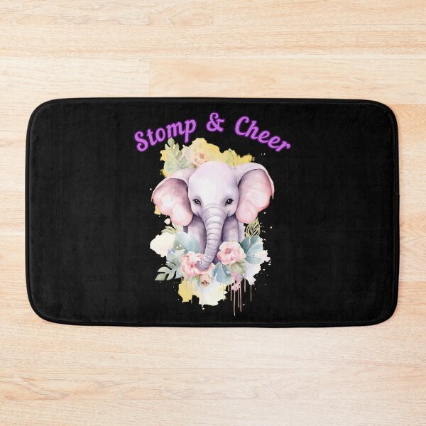 Item preview, Stomp and Cheer. elephant face designed and sold by ElephantVibes.