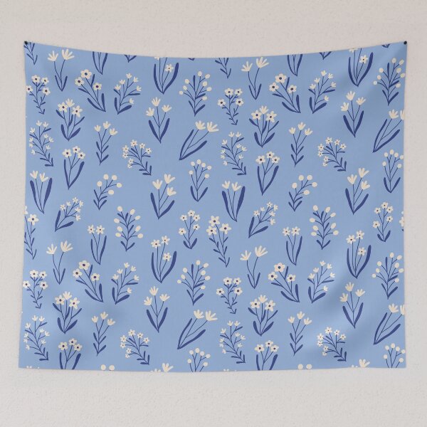 Item preview, Tiny flowers - Periwinkle designed and sold by Illustrated by Nat.