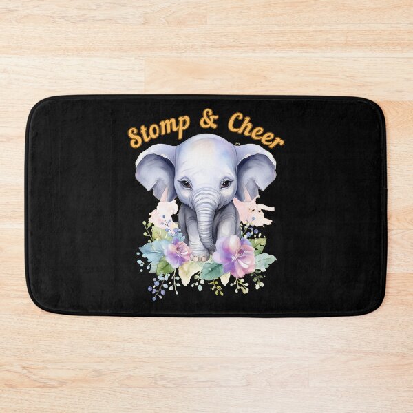 Item preview, Stomp and Cheer. watercolor elephant designed and sold by ElephantVibes.