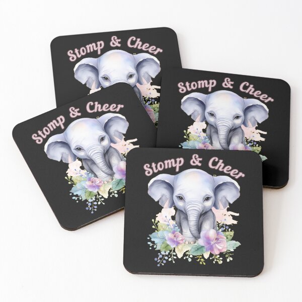 Item preview, Stomp and Cheer. elephant saying designed and sold by ElephantVibes.