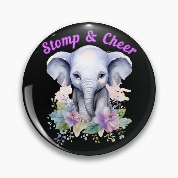 Item preview, Stomp and Cheer. elephant quote designed and sold by ElephantVibes.