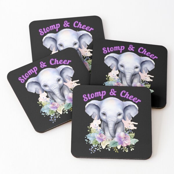 Item preview, Stomp and Cheer. elephant quote designed and sold by ElephantVibes.