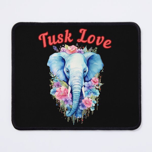 Item preview, Tusk Love. colorful elephant designed and sold by ElephantVibes.