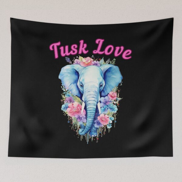 Item preview, Tusk Love. elephant head designed and sold by ElephantVibes.
