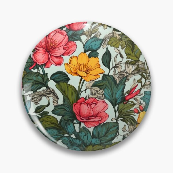 Item preview, Floral Pattern - Bright Colorful Pink Flowers designed and sold by SassyArtistry.