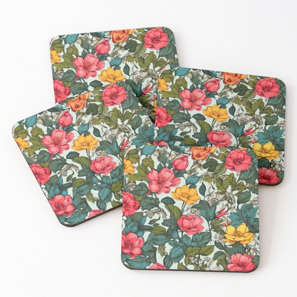 Item preview, Floral Pattern - Bright Colorful Pink Flowers designed and sold by SassyArtistry.