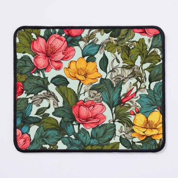 Item preview, Floral Pattern - Bright Colorful Pink Flowers designed and sold by SassyArtistry.