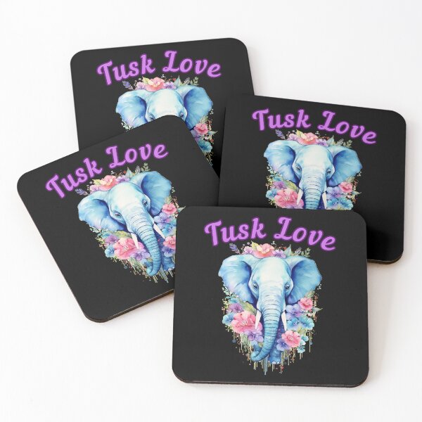 Item preview, Tusk Love. elephant face designed and sold by ElephantVibes.