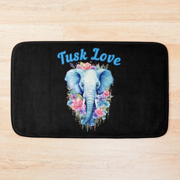 Item preview, Tusk Love. elephant portrait designed and sold by ElephantVibes.