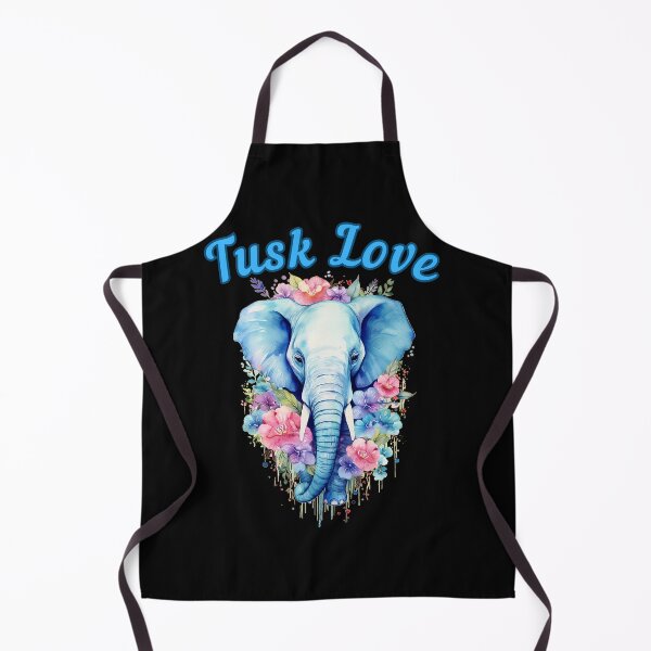 Item preview, Tusk Love. elephant portrait designed and sold by ElephantVibes.