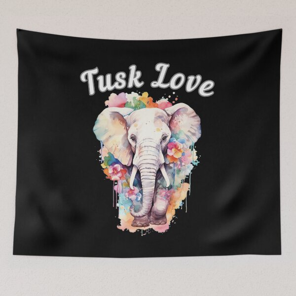 Item preview, Tusk Love. surreal elephant designed and sold by ElephantVibes.