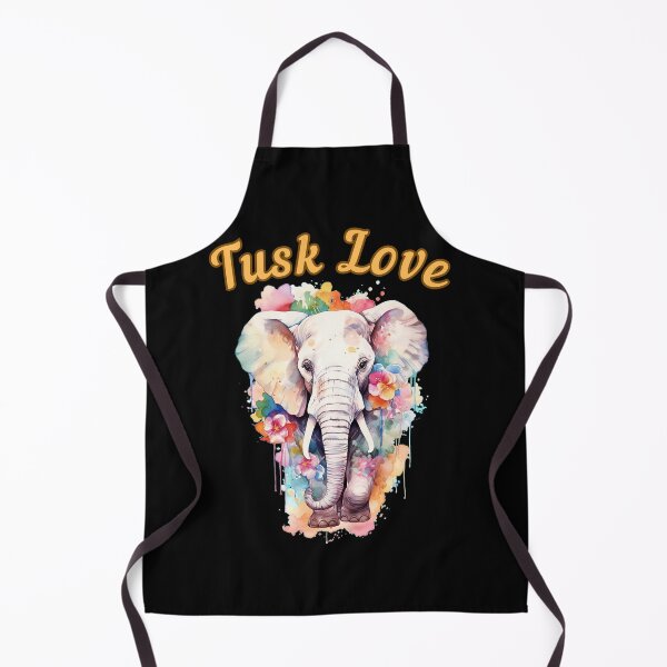 Item preview, Tusk Love. watercolor elephant designed and sold by ElephantVibes.