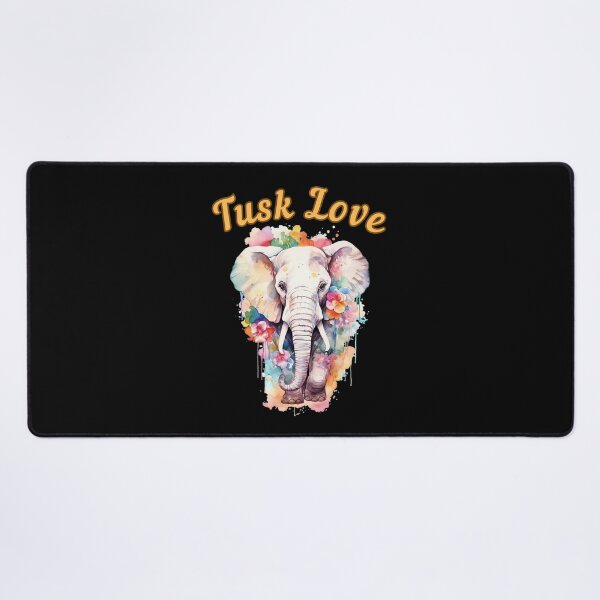 Item preview, Tusk Love. watercolor elephant designed and sold by ElephantVibes.