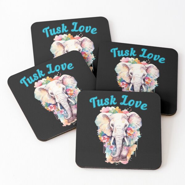 Item preview, Tusk Love. adorable elephant designed and sold by ElephantVibes.