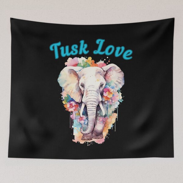 Item preview, Tusk Love. adorable elephant designed and sold by ElephantVibes.
