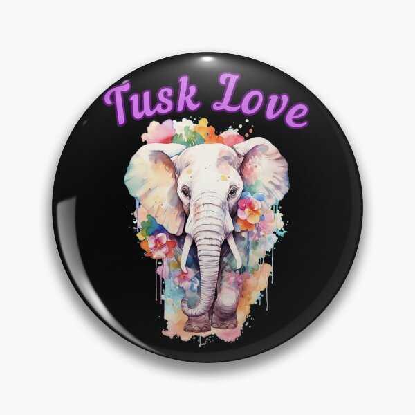Item preview, Tusk Love. elephant quote designed and sold by ElephantVibes.