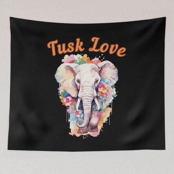 Item preview, Tusk Love. Flower elephant designed and sold by ElephantVibes.