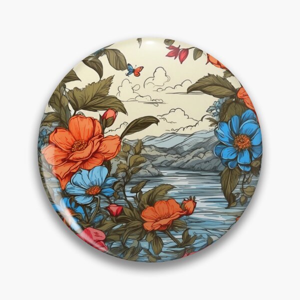 Item preview, In The Heart Of Nature - Floral Pattern With Butterflies designed and sold by SassyArtistry.