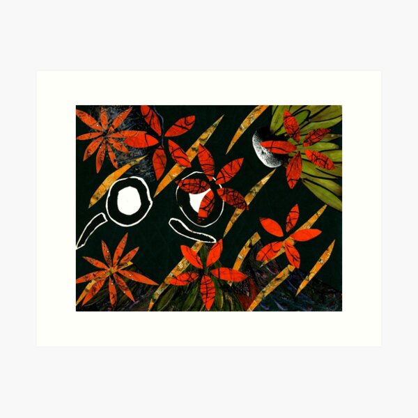 Flowers in Wind Art Print