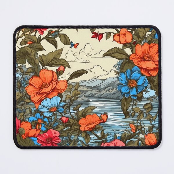 Item preview, In The Heart Of Nature - Floral Pattern With Butterflies designed and sold by SassyArtistry.