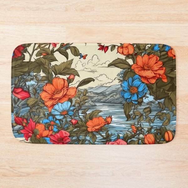 Item preview, In The Heart Of Nature - Floral Pattern With Butterflies designed and sold by SassyArtistry.